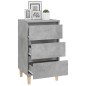 vidaXL Mesita de noche madera contrachapada gris hormigón 40x35x70 cm vidaXL Mesita de noche madera contrachapada gris hormigón 40x35x70 cm