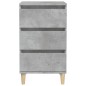 vidaXL Mesita de noche madera contrachapada gris hormigón 40x35x70 cm vidaXL Mesita de noche madera contrachapada gris hormigón 40x35x70 cm