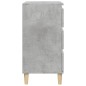 vidaXL Mesita de noche madera contrachapada gris hormigón 40x35x70 cm vidaXL Mesita de noche madera contrachapada gris hormigón 40x35x70 cm