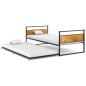 vidaXL Estructura de cama extraíble metal negro 90x200 cm vidaXL Estructura de cama extraíble metal negro 90x200 cm