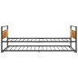 vidaXL Estructura de cama extraíble metal negro 90x200 cm vidaXL Estructura de cama extraíble metal negro 90x200 cm