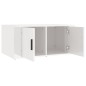 vidaXL Mesa de centro madera contrachapada blanco brillo 80x50x36 cm vidaXL Mesa de centro madera contrachapada blanco brillo 80x50x36 cm