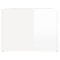 vidaXL Mesa de centro madera contrachapada blanco brillo 80x50x36 cm vidaXL Mesa de centro madera contrachapada blanco brillo 80x50x36 cm