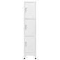vidaXL Armario taquilla con 3 compartimentos 38x45x180 cm vidaXL Armario taquilla con 3 compartimentos 38x45x180 cm