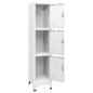 vidaXL Armario taquilla con 3 compartimentos 38x45x180 cm vidaXL Armario taquilla con 3 compartimentos 38x45x180 cm