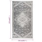 vidaXL Alfombra de exterior tejido plano gris claro 115x170 cm vidaXL Alfombra de exterior tejido plano gris claro 115x170 cm