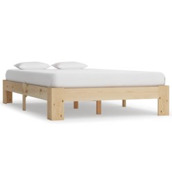 vidaXL Estructura de cama de madera maciza de pino 120x200 cm