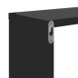 vidaXL Estantes cubo de pared 6 unidades negro brillo 26x15x26 cm vidaXL Estantes cubo de pared 6 unidades negro brillo 26x15x26 cm