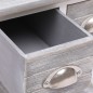 vidaXL Mesa auxiliar madera de Paulownia gris 40x40x40 cm vidaXL Mesa auxiliar madera de Paulownia gris 40x40x40 cm