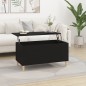 vidaXL Mesa de centro madera contrachapada negro 90x44,5x45 cm vidaXL Mesa de centro madera contrachapada negro 90x44,5x45 cm