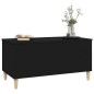 vidaXL Mesa de centro madera contrachapada negro 90x44,5x45 cm vidaXL Mesa de centro madera contrachapada negro 90x44,5x45 cm