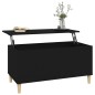 vidaXL Mesa de centro madera contrachapada negro 90x44,5x45 cm vidaXL Mesa de centro madera contrachapada negro 90x44,5x45 cm