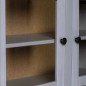 vidaXL Aparador madera maciza pino estilo Panamá gris 93x40,5x180 cm
