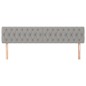 vidaXL Cabeceros 2 unidades de tela gris claro 90x7x78/88 cm vidaXL Cabeceros 2 unidades de tela gris claro 90x7x78/88 cm