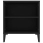 vidaXL Mueble para TV madera contrachapada negro 102x44,5x50 cm vidaXL Mueble para TV madera contrachapada negro 102x44,5x50 cm