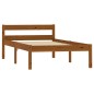 vidaXL Estructura de cama madera maciza pino marrón miel 100x200 cm vidaXL Estructura de cama madera maciza pino marrón miel 100x200 cm
