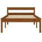 vidaXL Estructura de cama madera maciza pino marrón miel 100x200 cm vidaXL Estructura de cama madera maciza pino marrón miel 100x200 cm