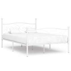 vidaXL Estructura de cama con somier metal blanco 160x200 cm