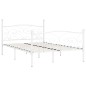 vidaXL Estructura de cama con somier metal blanco 160x200 cm vidaXL Estructura de cama con somier metal blanco 160x200 cm
