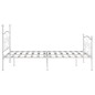 vidaXL Estructura de cama con somier metal blanco 160x200 cm vidaXL Estructura de cama con somier metal blanco 160x200 cm