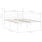 vidaXL Estructura de cama con somier metal blanco 160x200 cm vidaXL Estructura de cama con somier metal blanco 160x200 cm