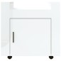 vidaXL Carrito de escritorio contrachapada blanco brillo 60x45x60 cm vidaXL Carrito de escritorio contrachapada blanco brillo 60x45x60 cm