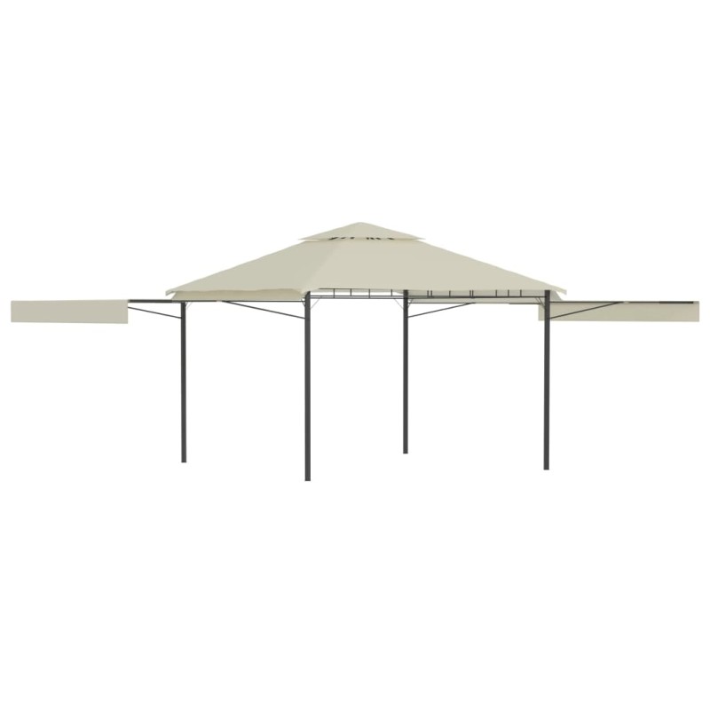 vidaXL Cenador con tejado doble extensible crema 3x3x2,75m 180g/m² vidaXL Cenador con tejado doble extensible crema 3x3x2,75m 180g/m²