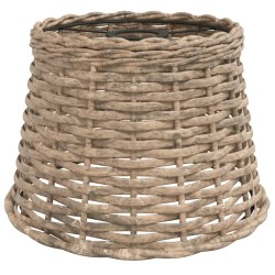 vidaXL Pantalla para lámpara de techo mimbre marrón Ø25x17 cm