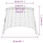 vidaXL Pantalla para lámpara de techo mimbre marrón Ø25x17 cm vidaXL Pantalla para lámpara de techo mimbre marrón Ø25x17 cm