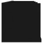 vidaXL Estante de pared para CD madera contrachapada negro 75x18x18cm vidaXL Estante de pared para CD madera contrachapada negro 75x18x18cm