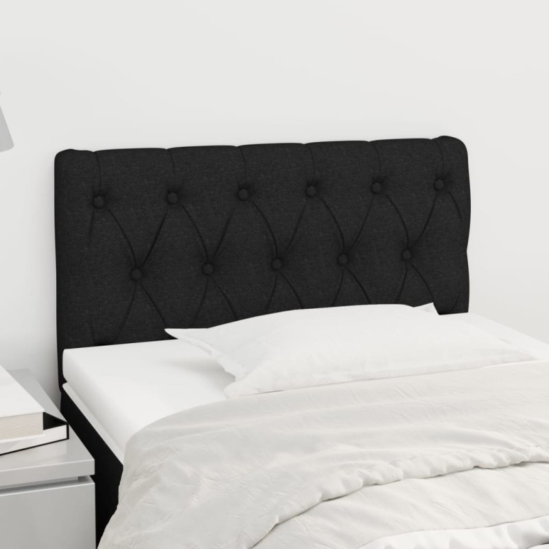 vidaXL Cabecero de tela negro 80x7x78/88 cm vidaXL Cabecero de tela negro 80x7x78/88 cm