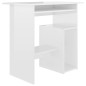 vidaXL Escritorio de madera contrachapada blanco brillo 80x45x74 cm vidaXL Escritorio de madera contrachapada blanco brillo 80x45x74 cm