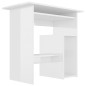 vidaXL Escritorio de madera contrachapada blanco brillo 80x45x74 cm vidaXL Escritorio de madera contrachapada blanco brillo 80x45x74 cm