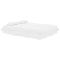 vidaXL Estructura de cama madera maciza doble blanca 135x190cm vidaXL Estructura de cama madera maciza doble blanca 135x190cm