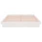 vidaXL Estructura de cama madera maciza doble blanca 135x190cm vidaXL Estructura de cama madera maciza doble blanca 135x190cm