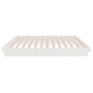 vidaXL Estructura de cama madera maciza doble blanca 135x190cm vidaXL Estructura de cama madera maciza doble blanca 135x190cm