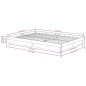 vidaXL Estructura de cama madera maciza doble blanca 135x190cm vidaXL Estructura de cama madera maciza doble blanca 135x190cm