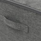 vidaXL Cajas de almacenaje 2 unidades tela gris antracita 43x34x23 cm vidaXL Cajas de almacenaje 2 unidades tela gris antracita 43x34x23 cm