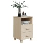 vidaXL Mesitas noche 2 uds HAMAR pino macizo marrón miel 40x35x62 cm vidaXL Mesitas noche 2 uds HAMAR pino macizo marrón miel 40x35x62 cm