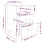 vidaXL Mesitas noche 2 uds HAMAR pino macizo marrón miel 40x35x62 cm vidaXL Mesitas noche 2 uds HAMAR pino macizo marrón miel 40x35x62 cm