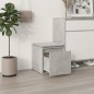 vidaXL Cajón taburete madera contrachapada gris hormigón 40,5x40x40 cm vidaXL Cajón taburete madera contrachapada gris hormigón 40,5x40x40 cm