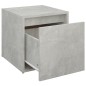 vidaXL Cajón taburete madera contrachapada gris hormigón 40,5x40x40 cm vidaXL Cajón taburete madera contrachapada gris hormigón 40,5x40x40 cm