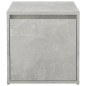 vidaXL Cajón taburete madera contrachapada gris hormigón 40,5x40x40 cm vidaXL Cajón taburete madera contrachapada gris hormigón 40,5x40x40 cm