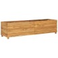 vidaXL Jardinera madera maciza de teca y acero 150x40x38 cm vidaXL Jardinera madera maciza de teca y acero 150x40x38 cm