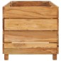 vidaXL Jardinera madera maciza de teca y acero 150x40x38 cm vidaXL Jardinera madera maciza de teca y acero 150x40x38 cm