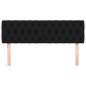 vidaXL Cabeceros 2 unidades tela negro 80x7x78/88 cm vidaXL Cabeceros 2 unidades tela negro 80x7x78/88 cm