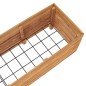 vidaXL Jardinera madera maciza de teca y acero 150x40x38 cm vidaXL Jardinera madera maciza de teca y acero 150x40x38 cm