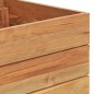 vidaXL Jardinera madera maciza de teca y acero 150x40x38 cm vidaXL Jardinera madera maciza de teca y acero 150x40x38 cm