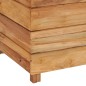 vidaXL Jardinera madera maciza de teca y acero 150x40x38 cm vidaXL Jardinera madera maciza de teca y acero 150x40x38 cm