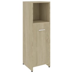 vidaXL Armario de baño madera contrachapada color roble 30x30x95 cm